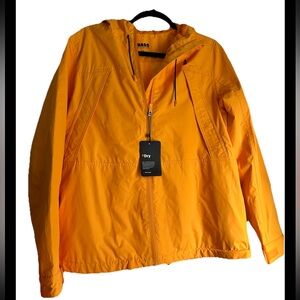 Bass Women’s BDry Mango Orange Full Zip Hooded Jacket Sz S NWT